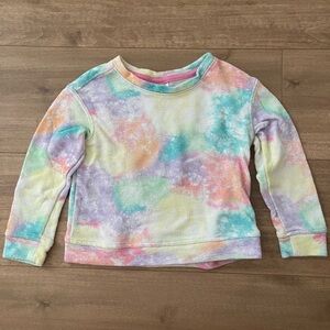 Cat & Jack Toddler Girl Colorful Rainbow Lightweight Sweater Size 3T Cotton